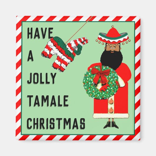 Feliz Navidad kerstcadeaus Magnet (Voorkant)