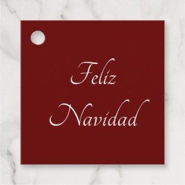 Feliz Navidad-kerstfeestelijke feestdag Bedankjes Labels