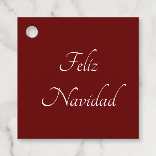 Feliz Navidad-kerstfeestelijke feestdag Bedankjes Labels (Voorkant)
