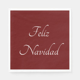 Feliz Navidad-kerstfeestfeestjes Fiesta Red Servet