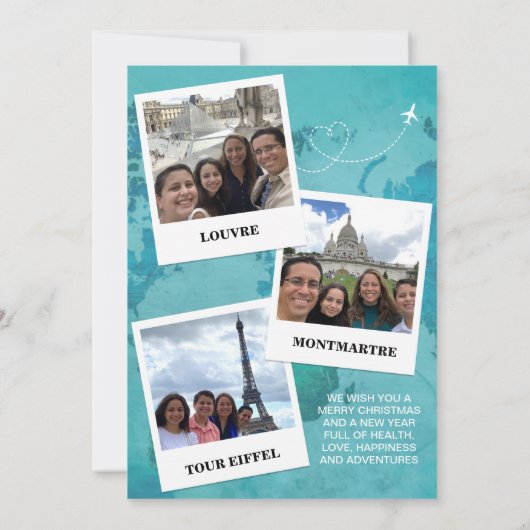 Feliz Navidad-kerstkaart (Achterkant)