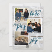 Feliz Navidad-kerstkaart - Beach Feestdagenkaart (Achterkant)