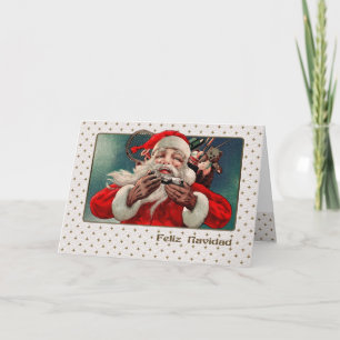 Feliz Navidad. kerstKaart in het Spaans Feestdagen Kaart