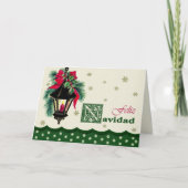 Feliz Navidad. kerstKaart in het Spaans Feestdagen Kaart (Voorkant)