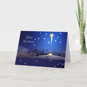 Feliz Navidad. kerstKaart in het Spaans Feestdagen Kaart