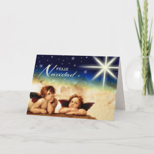 Feliz Navidad. kerstKaart in het Spaans Feestdagen Kaart