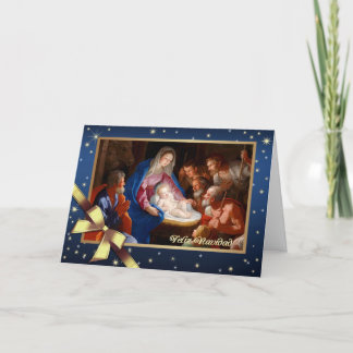 Feliz Navidad. Kerstkaarten in het Spaans Feestdagen Kaart