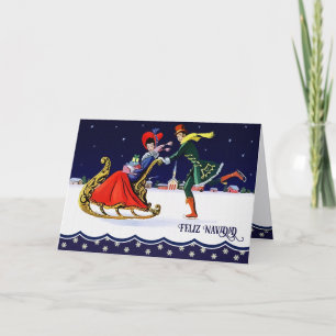 Feliz Navidad. Kerstkaarten in het Spaans Feestdagen Kaart