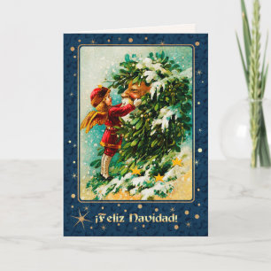 Feliz Navidad. Kerstkaarten in het Spaans Feestdagen Kaart