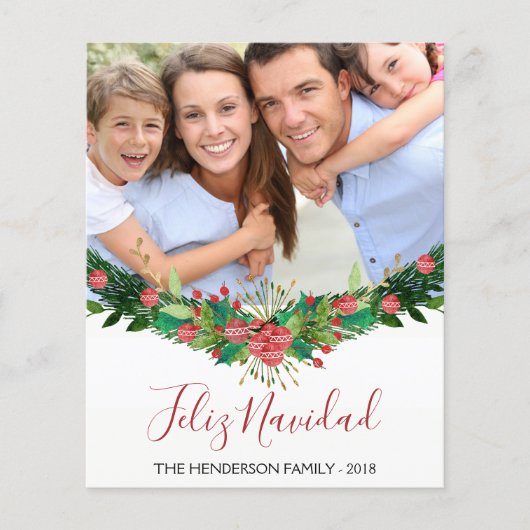 Feliz Navidad-kerstkaartje (Voorkant)