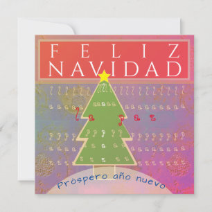 "Feliz Navidad" kerstkaartje voor kerstcadeautjes Bedankkaart