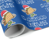 Feliz Navidad Kerstkerstkerstkerstkerstkerstkerstk Cadeaupapier (Rol Hoek)