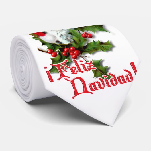 Feliz Navidad - kerstkeuken Stropdas (Opgerold)