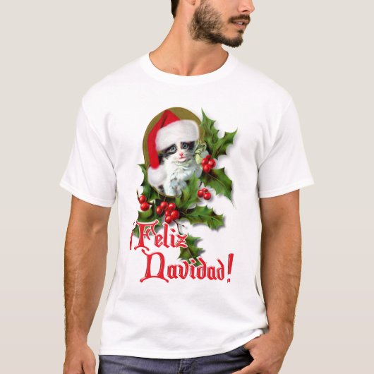 Feliz Navidad - kerstkeuken T-shirt (Voorkant)