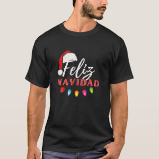 Feliz Navidad Kerstlights Xmas Funny T-shirt