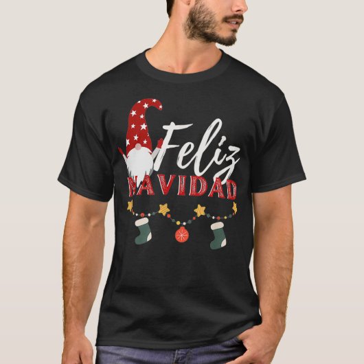 Feliz Navidad Kerstmis1 T-shirt (Voorkant)