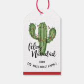 Feliz Navidad Kerstmis Cadeaulabel (Voorkant)