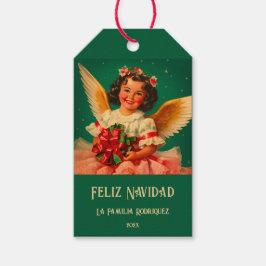 "Feliz Navidad" Kerstmis Cadeaulabel