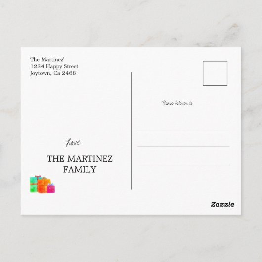 Feliz Navidad Kerstmis Chihuahua Dog Merry Bright Briefkaart (Achterkant)