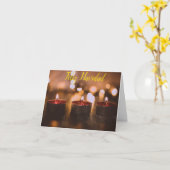 Feliz Navidad Kerstmis Kaart (Gele Bloem)