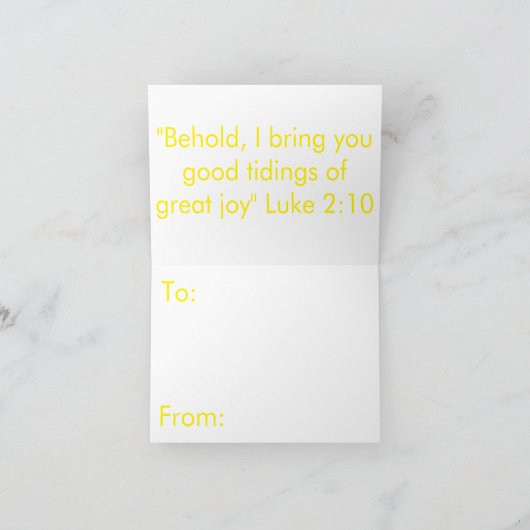 Feliz Navidad Kerstmis Kaart (Binnen)