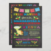 Feliz Navidad Kerstmis Mistletoe en Margaritas Kaart (Voorkant / Achterkant)