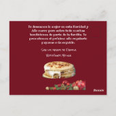 Feliz Navidad Kerstmis naar el Comelón de Pupusas Briefkaart (Achterkant)