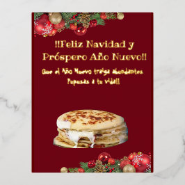 Feliz Navidad Kerstmis naar El Comelón de Pupusas Folie Feestdagen Briefkaart