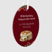 Feliz Navidad Kerstmis naar el Comelón de Pupusas Ornament (voorkant)