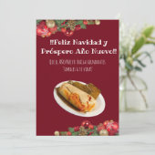 Feliz Navidad Kerstmis naar el Comelón de Tamales Kaart (Staand voorkant)