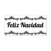 Feliz Navidad Kerstmis (Spaans) Rubberstempel (Afrduk)