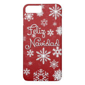 Feliz Navidad-kersttelefoontasjes Case-Mate iPhone Case (Achterkant)