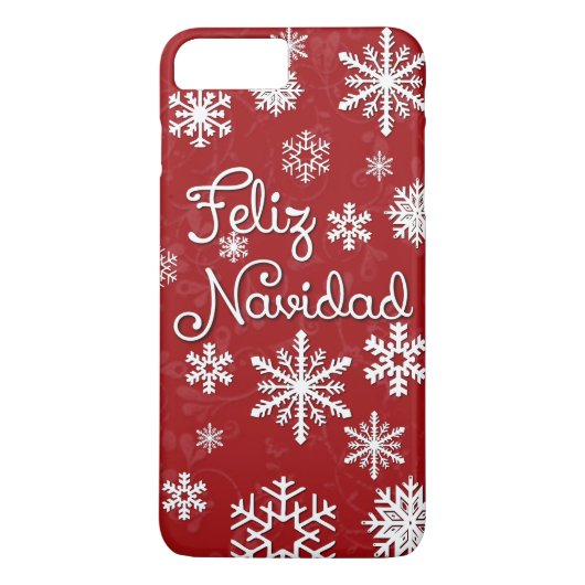 Feliz Navidad-kersttelefoontasjes Case-Mate iPhone Case (Achterkant)