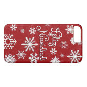 Feliz Navidad-kersttelefoontasjes Case-Mate iPhone Case (Achterkant (Horizontaal))