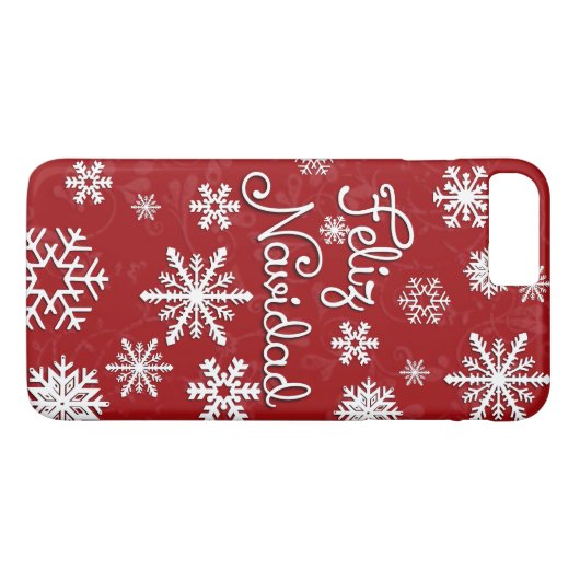 Feliz Navidad-kersttelefoontasjes Case-Mate iPhone Case (Achterkant (Horizontaal))