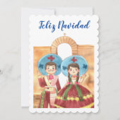 Feliz Navidad-kerstWenskaart voor kinderen Feestdagenkaart (Voorkant)