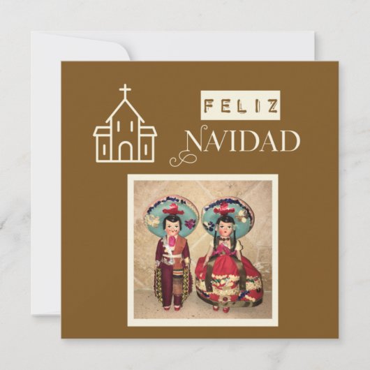 Feliz Navidad-kerstWenskaarten Kaart (Voorkant)