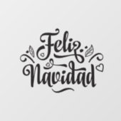 Feliz Navidad-klanten met verkoopfront  Raamsticker (Vel)