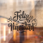 Feliz Navidad-klanten met verkoopfront  Raamsticker (Vel 2)