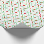 Feliz Navidad kleurrijke kerst Cadeaupapier (Hoek)
