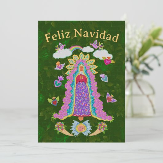 Feliz Navidad La Virgen Maria Kerstmis (Staand voorkant)