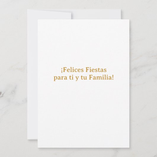 Feliz Navidad La Virgen Maria Kerstmis (Achterkant)