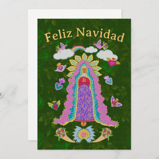Feliz Navidad La Virgen Maria Kerstmis (Voorkant / Achterkant)