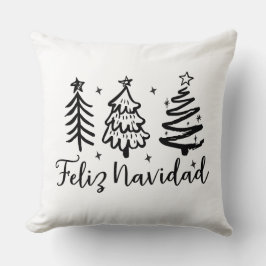 Feliz Navidad & Levendig Mexicaans Serape tweezijd Kussen