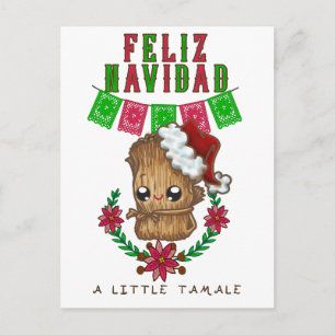 Feliz Navidad - Little Tamale Spaans/English text Briefkaart