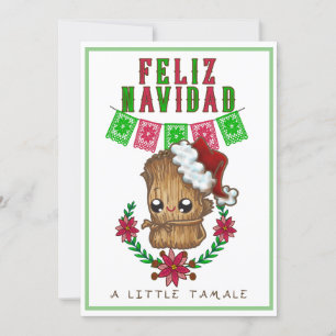 Feliz Navidad - Little Tamale Spaans/English text Feestdagenkaart