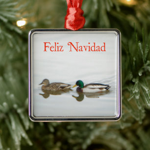 Feliz Navidad - Mallards Metalen Ornament