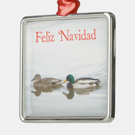Feliz Navidad - Mallards Metalen Ornament (Links)