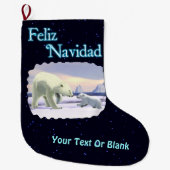 Feliz Navidad - Mama Nose Best Grote Kerstsok (Voorkant)