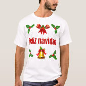 Feliz navidad - mannen shirt (Voorkant)